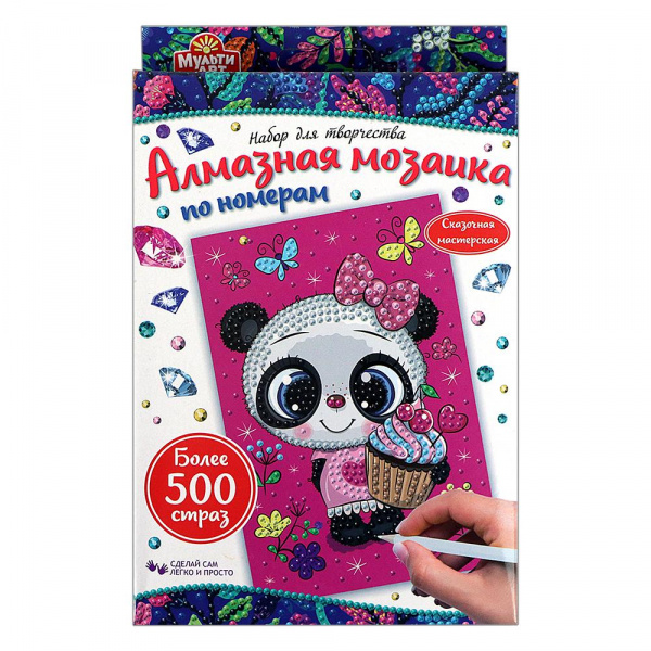 Алмазная мозаика МультиАрт «Пандочка»