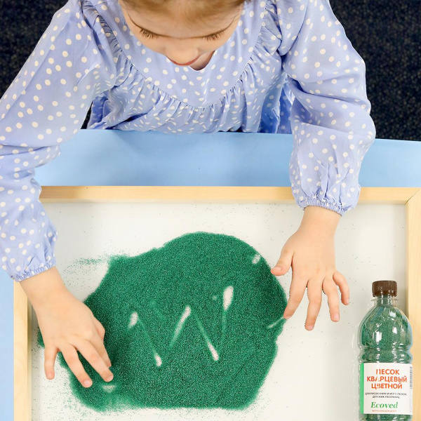 Цветной песок для творчества фото 6