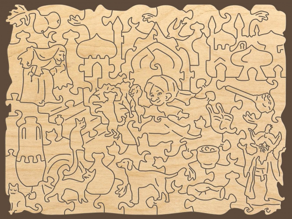 Фигурные пазлы Маленький Мук  фото 4