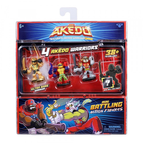 Второй коллекционный игровой набор Акедо 4 фигурки, Akedo