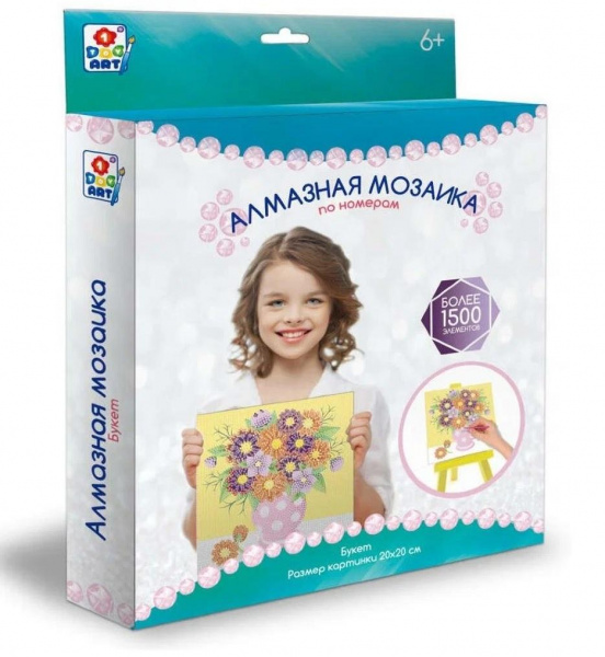 Алмазная мозаика 1TOY Art «Букет»