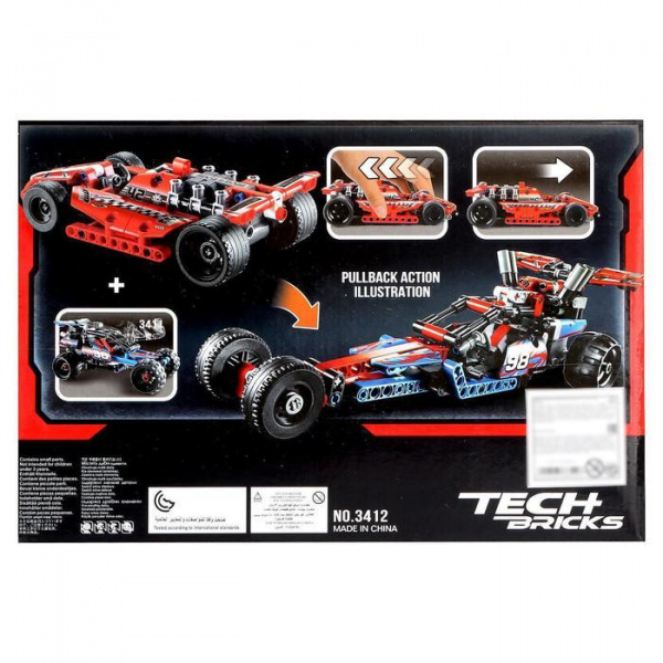 Конструктор с инерционным механизмом «Спорткар» 158 деталей, Jisi ...