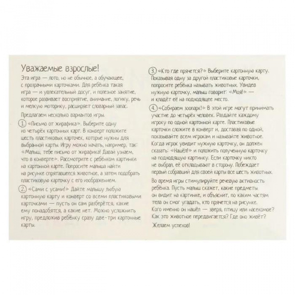 Пластиковое лото Читаем по слогам фото 8