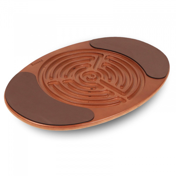 Балансборд с лабиринтом и мягким покрытием средний (карамель), Ecoved (Эковед)