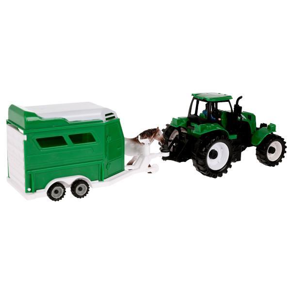 Трактор с прицепом и животными Технопарк фото 3