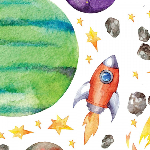 Декоративные наклейки В космосе  фото 2