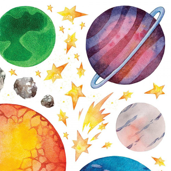 Декоративные наклейки В космосе  фото 3