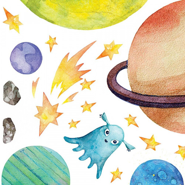 Декоративные наклейки В космосе  фото 4