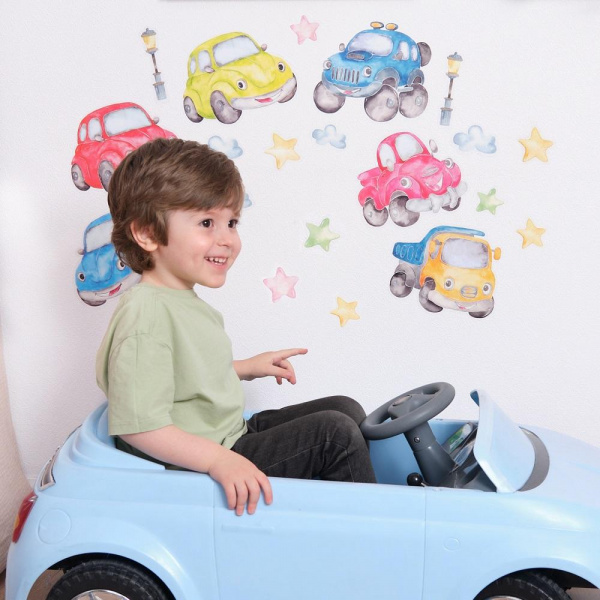 Декоративные наклейки Машинки фото 3
