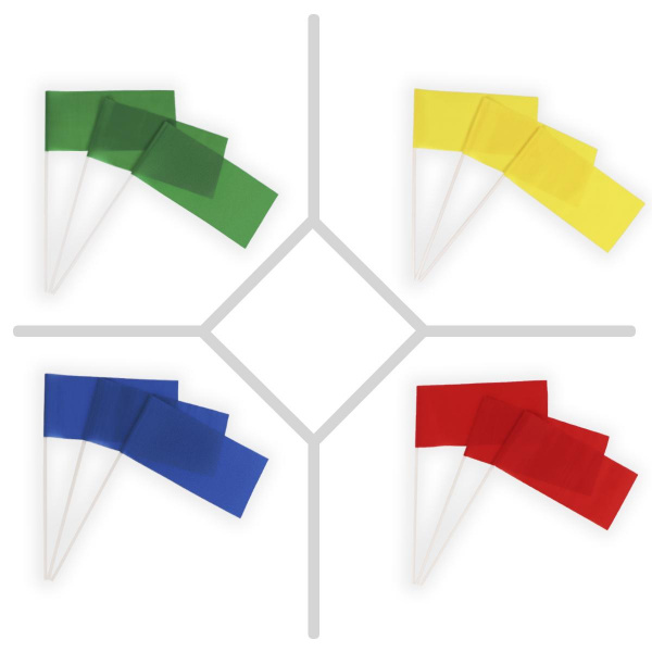 Флажки на пластиковой палочке 12 штук фото 5