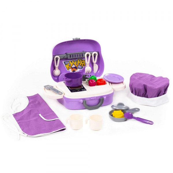 Набор детской посуды в чемоданчике Кухня  фото 2