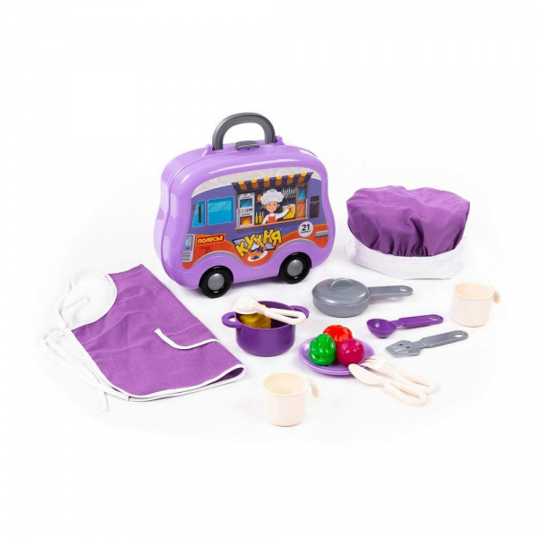 Набор детской посуды в чемоданчике Кухня  фото 3