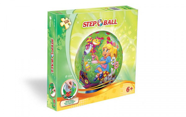 Пазл-шар «Алиса в стране чудес» 108 деталей, Step Puzzle