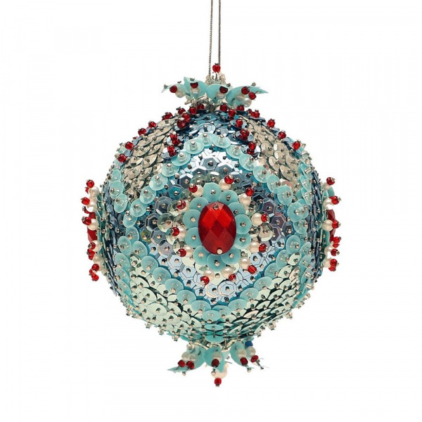 Шар из пайеток Лед и пламя фото 10