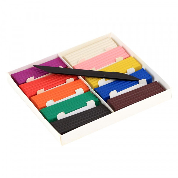 Пластилин классический Mazari 10 цветов  фото 2