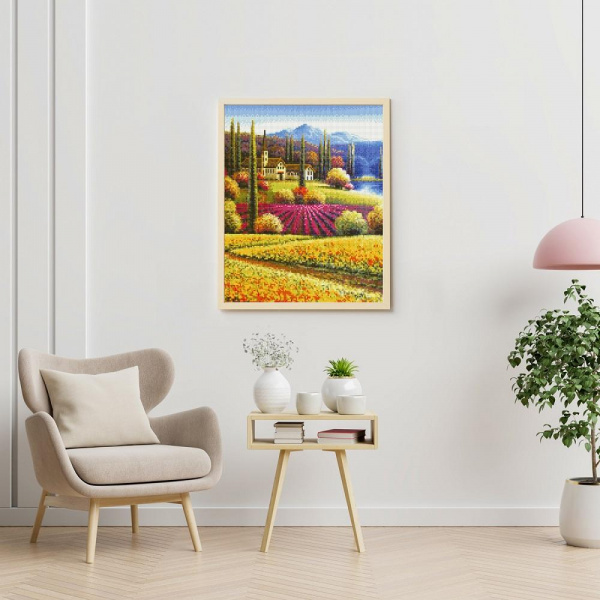 Картина мозаикой Тосканские домики фото 2