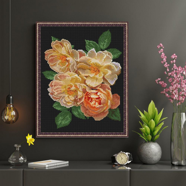 Картина мозаикой Английская роза фото 2