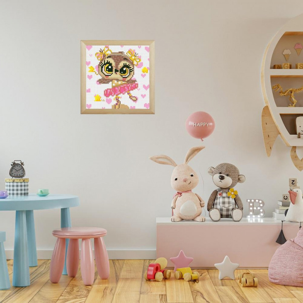 Картина мозаикой Совушка прима  фото 2