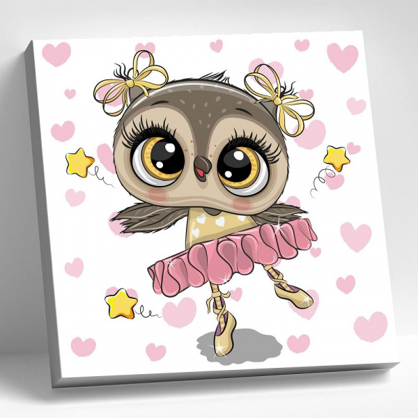Картина мозаикой «Совушка прима» 20х20 см, Molly