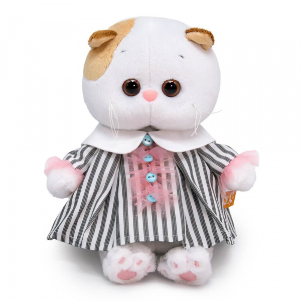 Мягкая игрушка Кошечка Ли-Ли BABY в полосатом платье, Budi Basa