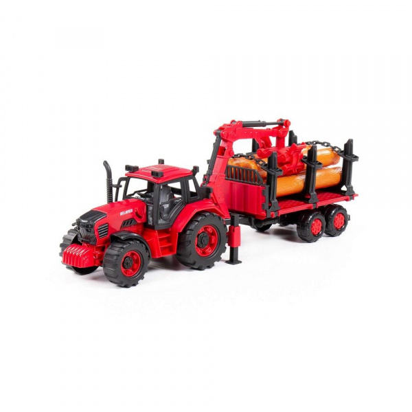 Трактор BELARUS с лесовозом фото 2