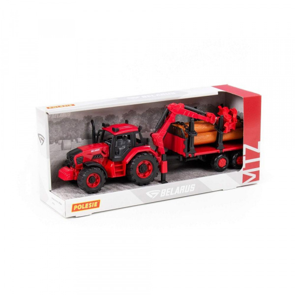 Трактор BELARUS с лесовозом и манипулятором, Полесье