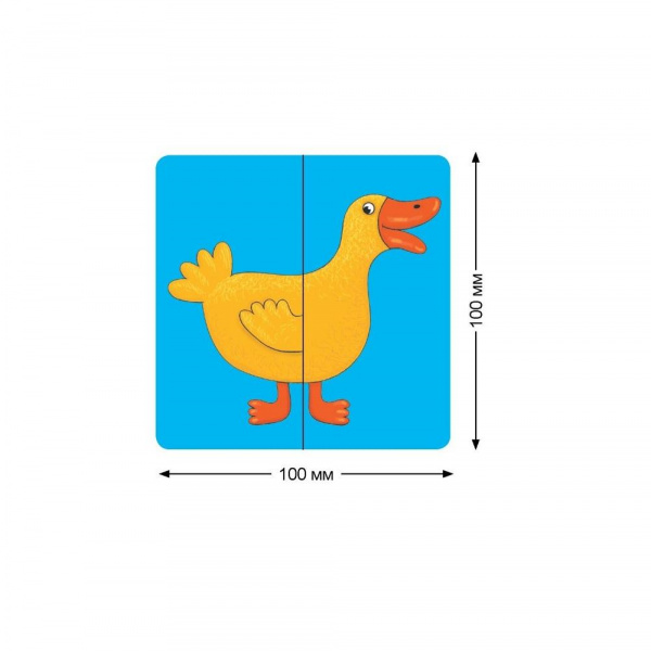 IQ пазл деревянный Домашние животные  фото 3