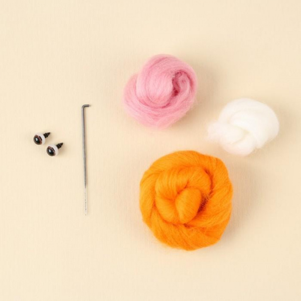 Игрушка из шерсти Рыжий котенок фото 2