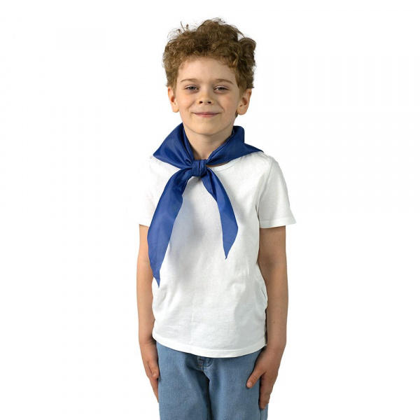 Пионерский галстук синий 30 штук фото 2