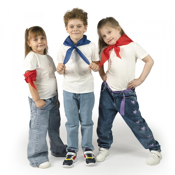 Пионерский галстук синий 30 штук фото 3