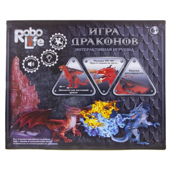 Интерактивный дракон RoboLife красный фото 1