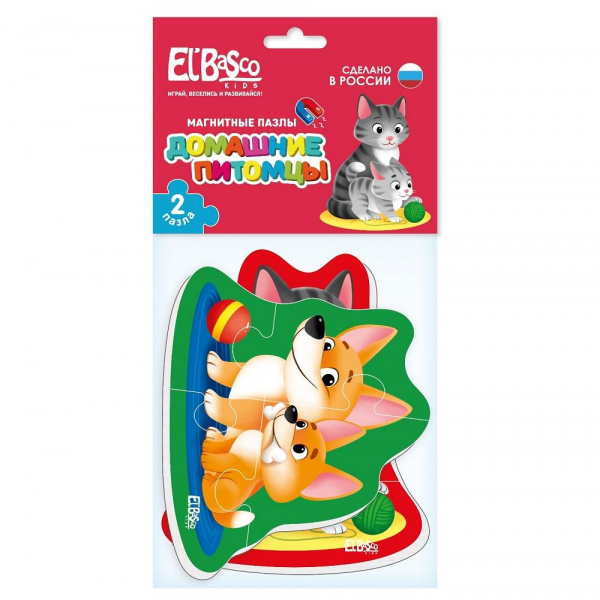 Магнитный пазл «Домашние питомцы», El'BascoKids