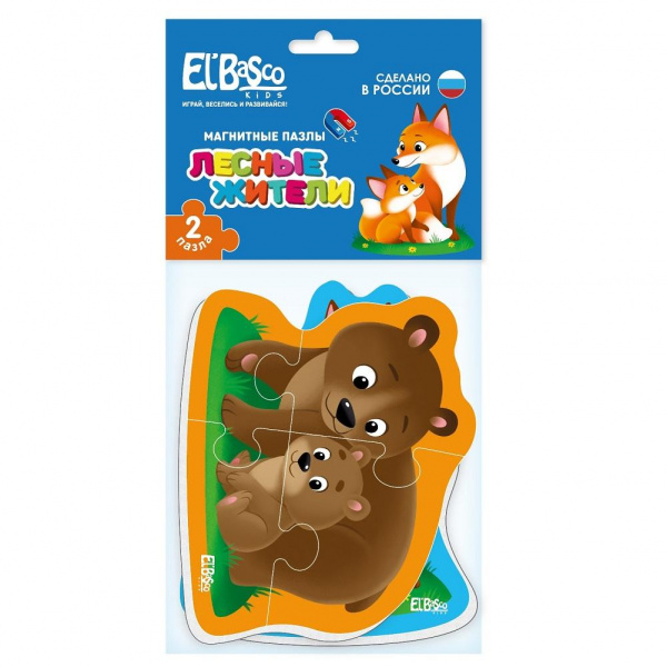 Магнитный пазл «Лесные жители», El'BascoKids