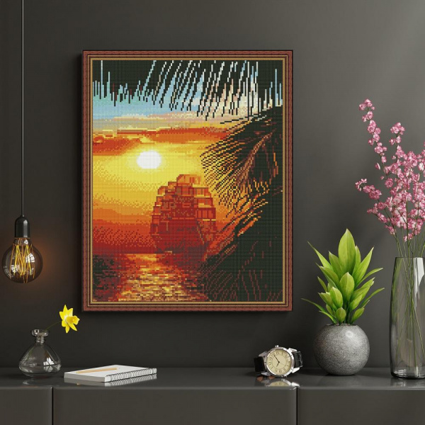 Картина мозаикой На рассвете фото 2