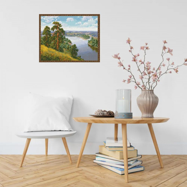 Картина мозаикой с нанесенной рамкой «ПРИЩЕПА ОБРЫВ» 40х50 см, Molly фото 2