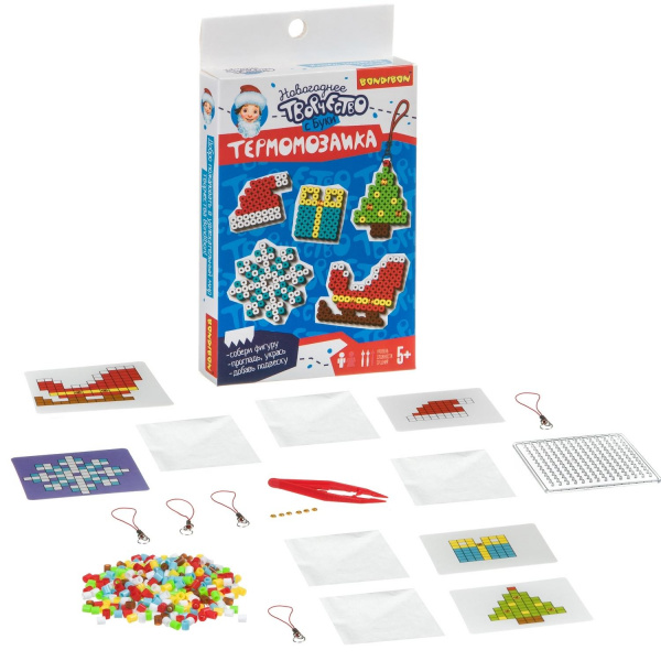 Новогодняя термомозаика набор для творчества Bondibon ВВ4524 фото 1