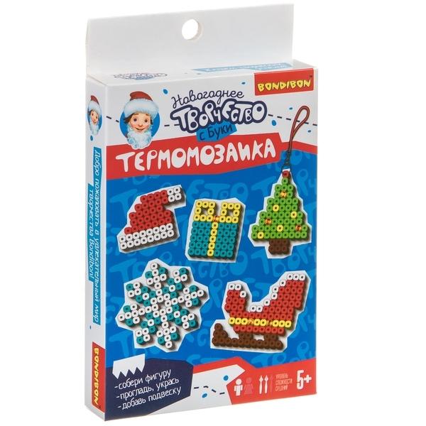 Новогодняя термомозаика набор для творчества Bondibon ВВ4524