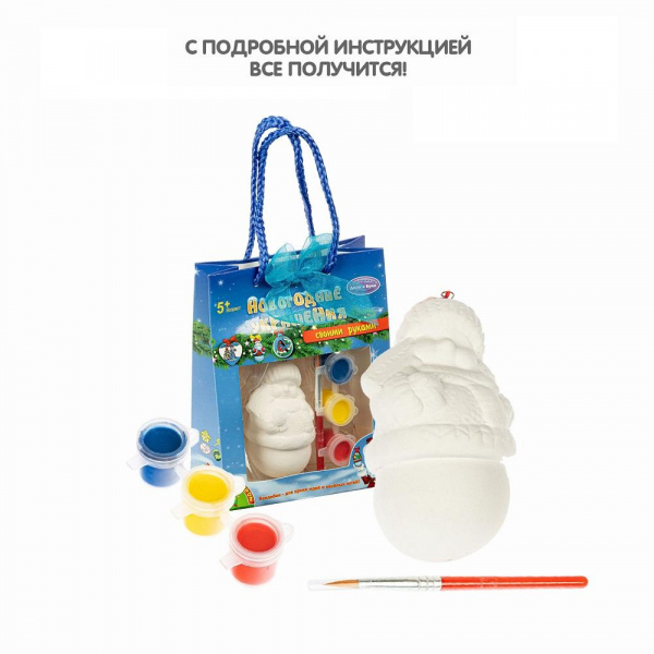 Новогодние украшения Снеговик Bondibon фото 2