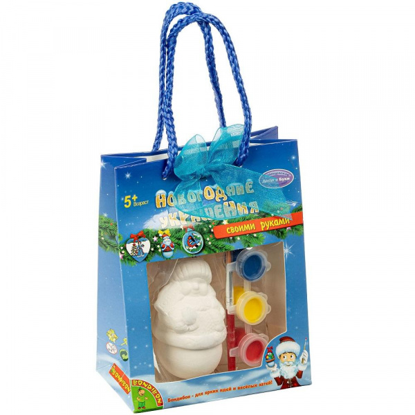 Набор для творчества «Новогодние украшения – Снеговик», Bondibon 0977-1