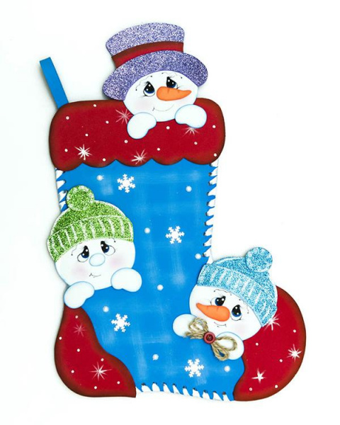 Новогодний сапожок Набор для творчества из фоамирана фото 2