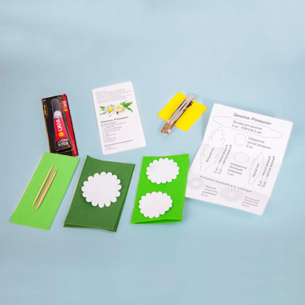 Ромашки Заколка Набор для творчества фото 2