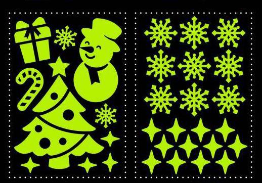 НОВОГОДНИЕ КАНИКУЛЫ Наклейки Звездное небо