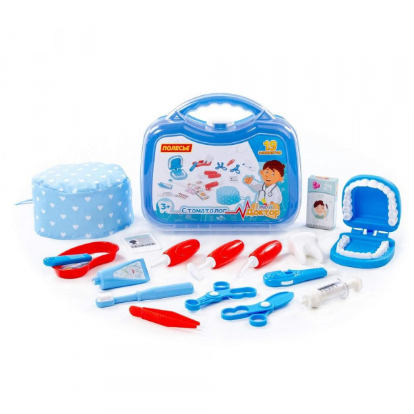 Набор № 23 «Стоматолог», 19 элементов в чемоданчике, Полесье