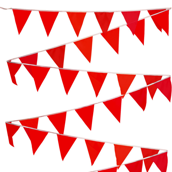 Гирлянда из красных флажков 11 метров Ecoved (Эковед) фото 4