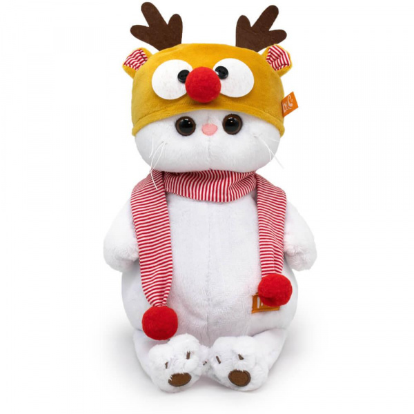 Мягкая игрушка Кошечка Ли-Ли в шапке Олень, Budi Basa