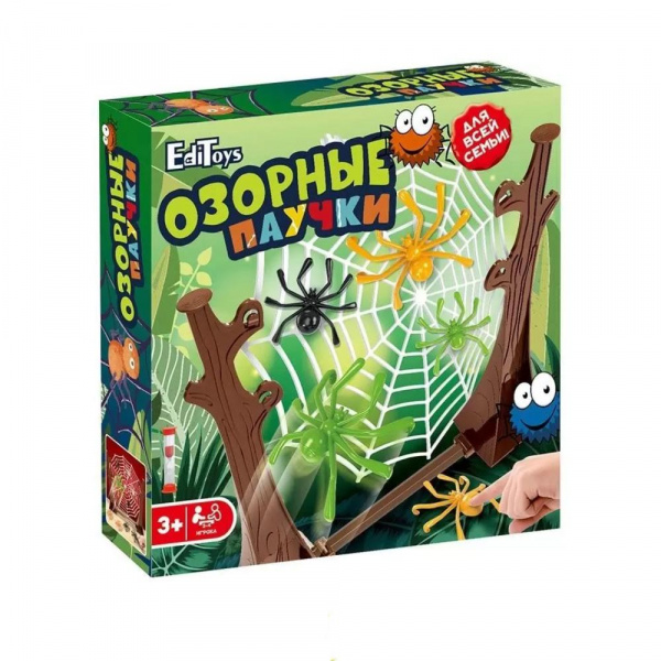 Настольная игра «Озорные паучки», EdiToys