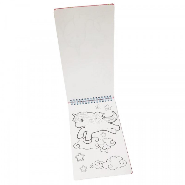 UNICORN Альбом для творчества с наклейками и трафаретами, Mazari фото 3