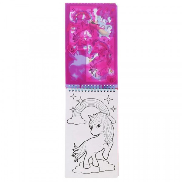 UNICORN Альбом для творчества с наклейками и трафаретами, Mazari фото 4