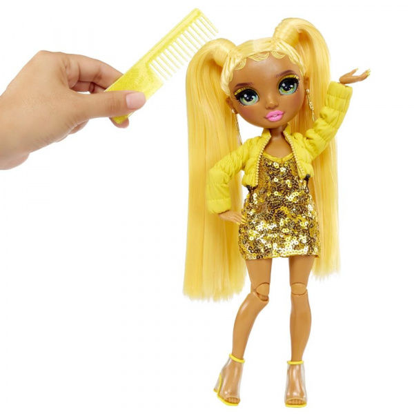 Кукла RAINBOW HIGH Fantastic Санни 28 см желтая с аксессуарами Рейнбоу Хай фото 4