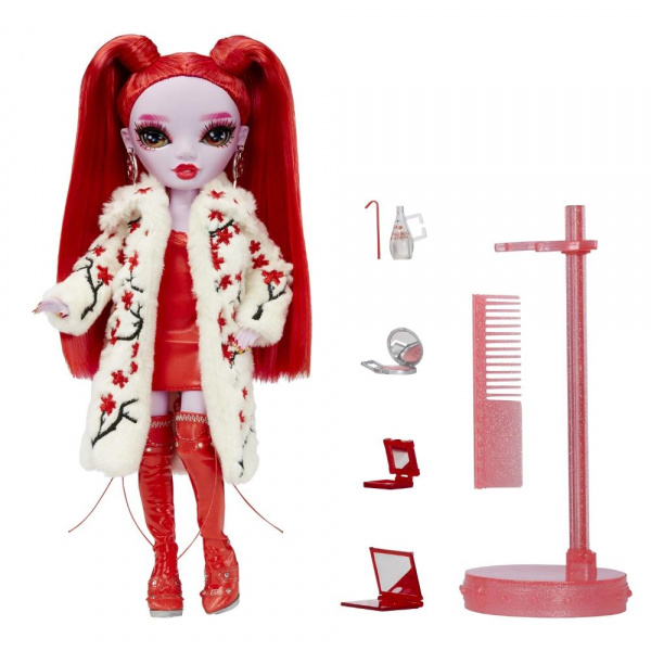 Кукла RAINBOW HIGH Shadow Рози Редвуд 28 см красная с аксессуарами Рейнбоу Хай фото 1